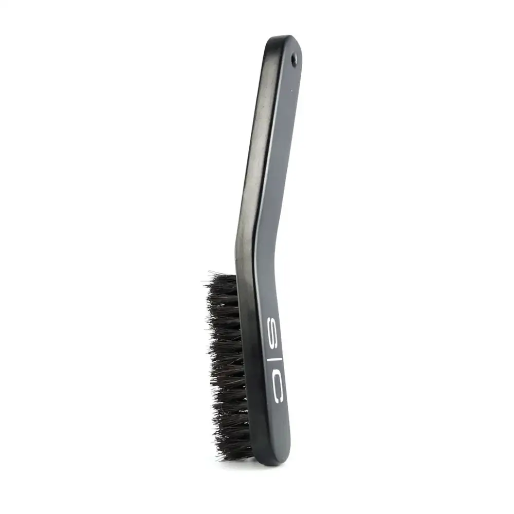 S|C No Knuckles Professional Curved Fade Natural Bristle Brush Large - Image 2