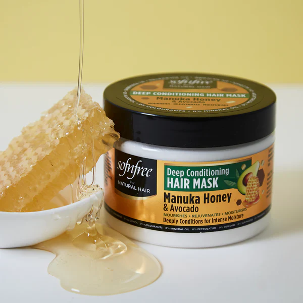 Sofn'free Deep Conditioning Hair Mask with Manuka Honey and Avocado 325 ml - Image 2