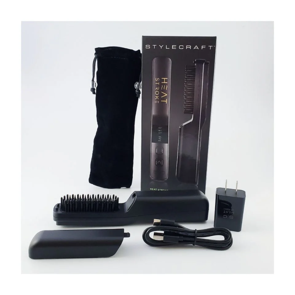 StyleCraft Heat Stroke Wireless Hot Brush Matte Black - Image 4