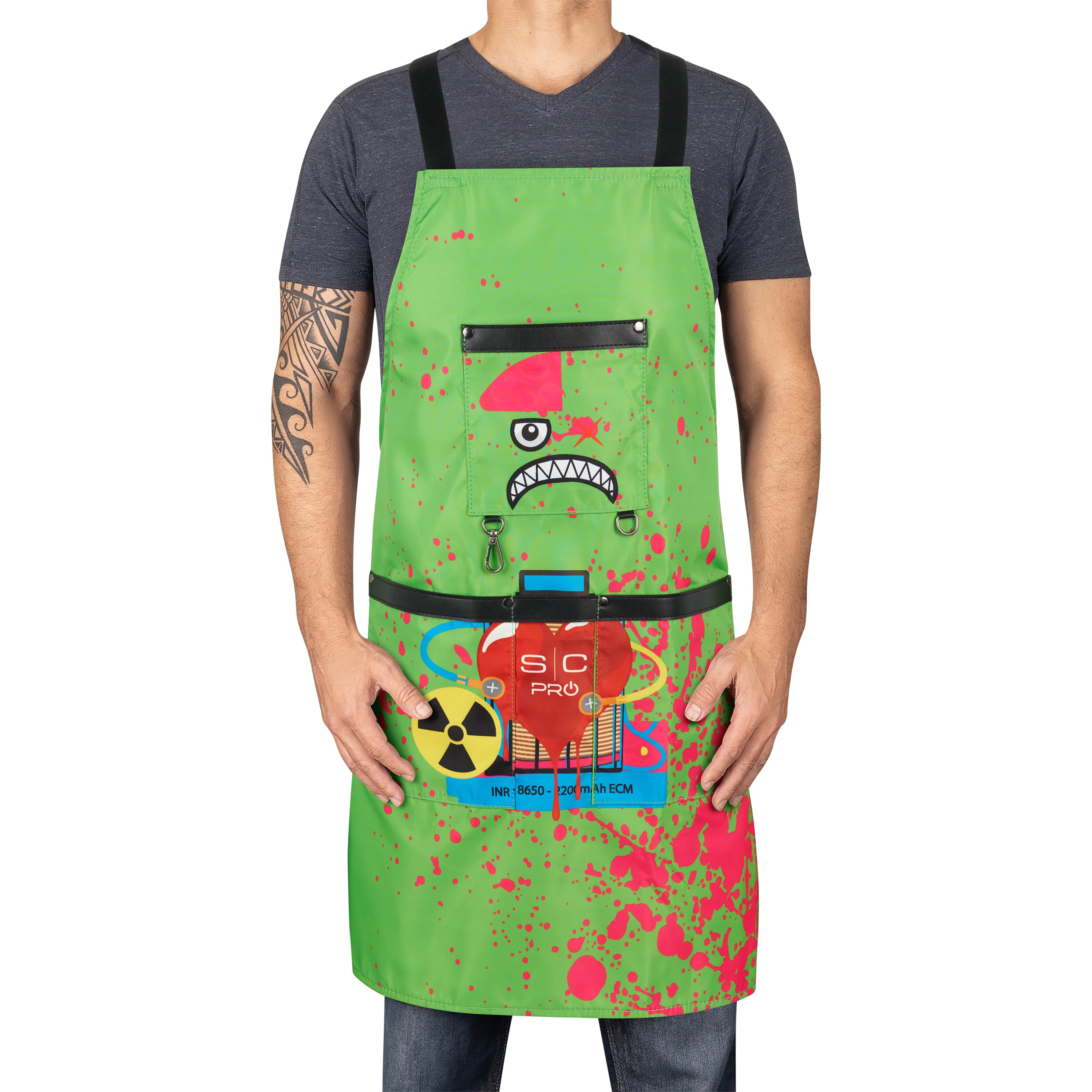 StyleCraft Green Radioactive Apron - Image 2